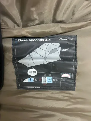Tienda de campaña familiar Quechua Base Second 4.1