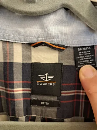 Camisa Dockers cuadros hombre