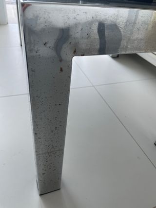 Mesa plegable cristal moderna