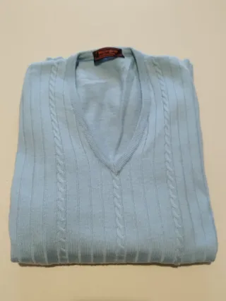 Maglione YSL Tricot Azzurro Uomo
