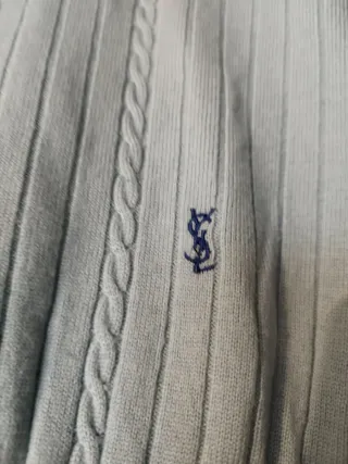 Maglione YSL Tricot Azzurro Uomo