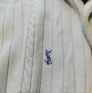 Maglione YSL Tricot Azzurro Uomo