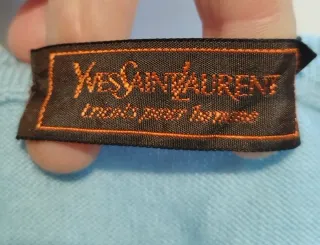 Maglione YSL Tricot Azzurro Uomo