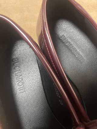 Mocasines mujer burdeos talla 38