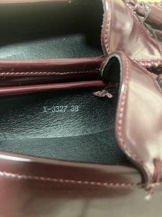 Mocasines mujer burdeos talla 38