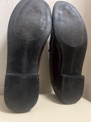 Mocasines mujer burdeos talla 38