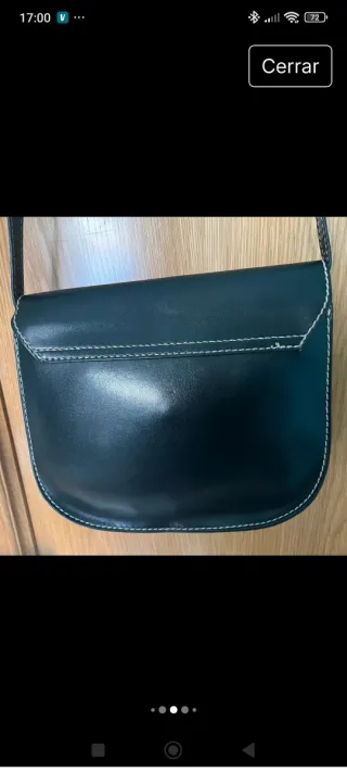 Bolso Cartera Clásico de piel Negro