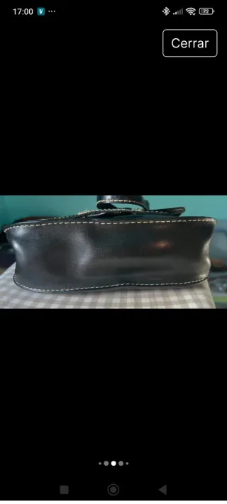 Bolso Cartera Clásico de piel Negro