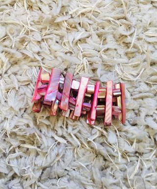 Pulsera rosa y multicolor