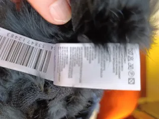 Abrigo de pelo rayas gris y turquesa