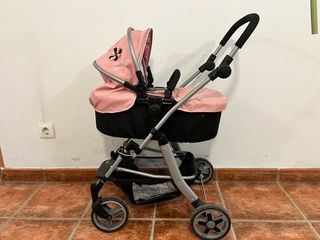 Carrito de muñecas Silver Cross rosa