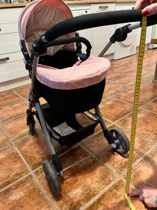 Carrito de muñecas Silver Cross rosa