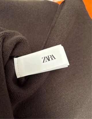 Minifalda punto Zara Talla M/38