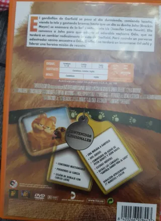 DVD Garfield: La Película (Español)