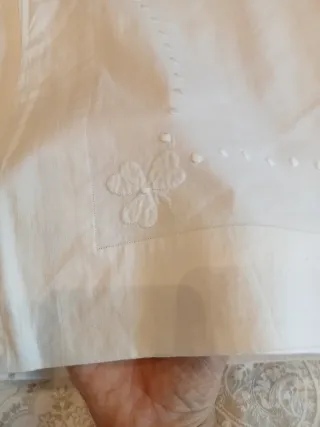 Lote sábanas antiguas algodón