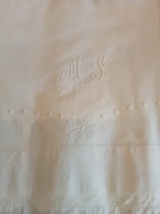 Lote sábanas antiguas algodón