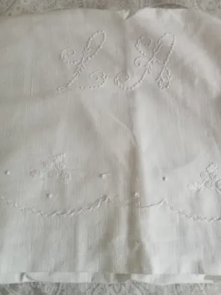 Lote sábanas antiguas algodón