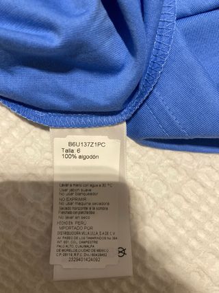 Camiseta Psycho Bunny Azul Talla 6