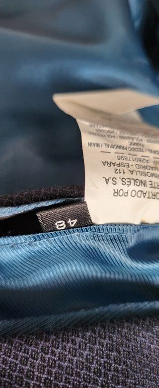 Traje de chaqueta azul