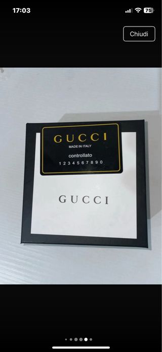 Cintura Gucci Donna Nera Oro