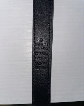 Cintura Gucci Donna Nera Oro