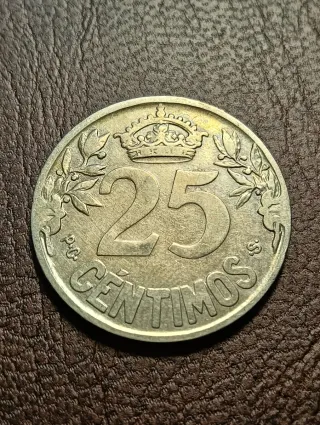 Moneda 25 céntimos 1925