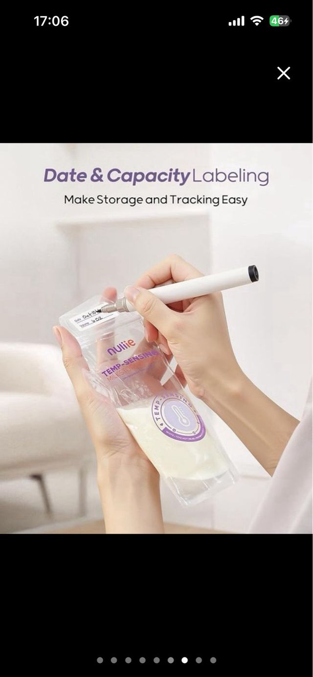 200 Bolsas almacenamiento leche materna PRECINTADO