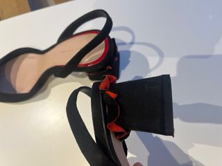 Zapato Zara Negro Destalonado Talla 39
