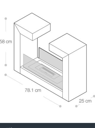 Chimenea de bioetanol moderna