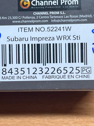 Coche Super 9 Subaru Impreza WRX STI