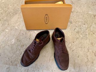 Tod's Scarpe Pelle Scamosciata Marrone 41.5