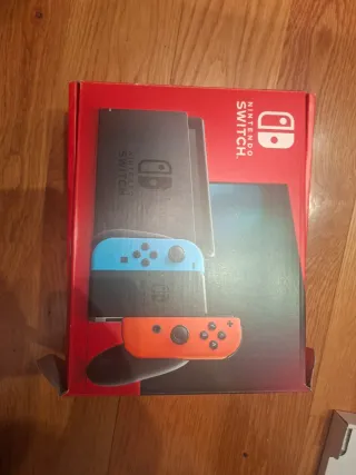 Nintendo Switch Completa Azul y Naranja