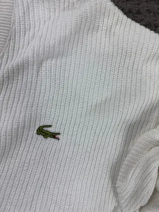¡¡OFERTA!! Talla XL Cardigan Lacoste Blanco