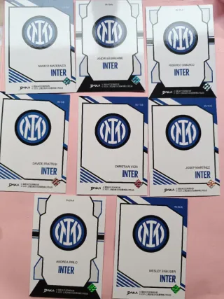 Lote 8 cartas Daka Inter de Milán Topps Audience