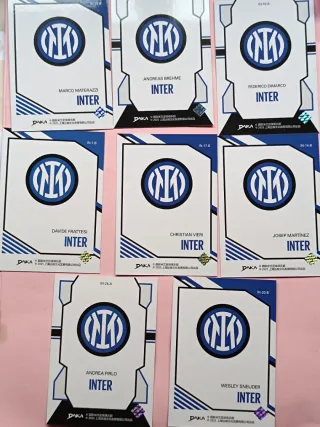 Lote 8 cartas Daka Inter de Milán Topps Audience