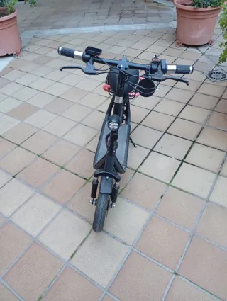 Patinete Eléctrico con Cesta y Sillín