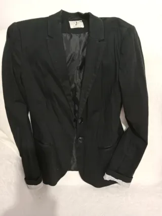 Chaqueta americana negra mujer