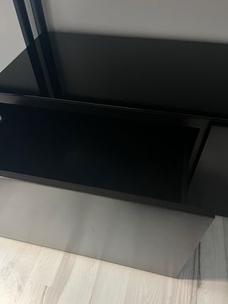 Mueble bajo almacenamiento negro