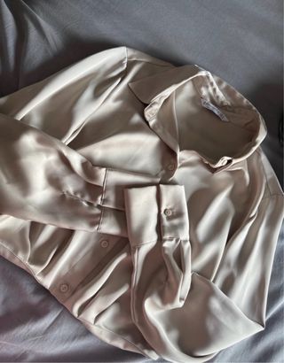 Camisa Zara Beige Talla XS