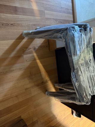 4 Sillas Comedor Tapizadas Negro