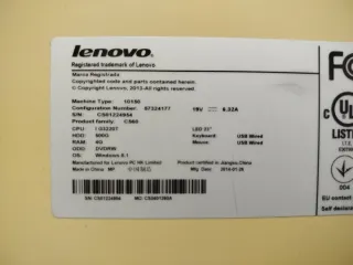 Ordenador Lenovo All-in-One Beige/Plata