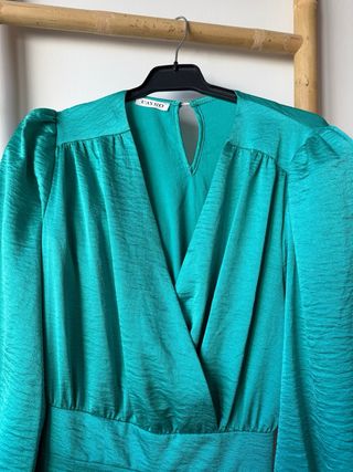 Mono largo invitada azul turquesa