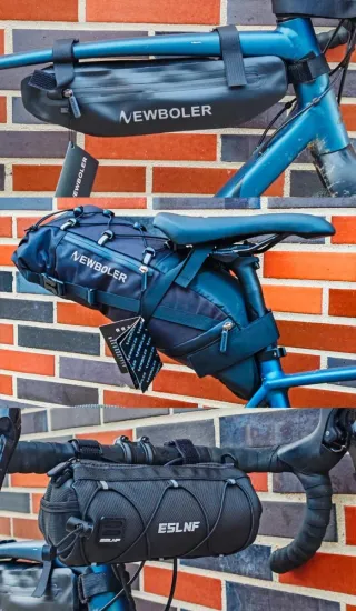 Lote 3x bolsas Manillar, Sillín, Cuadro GRAVEL