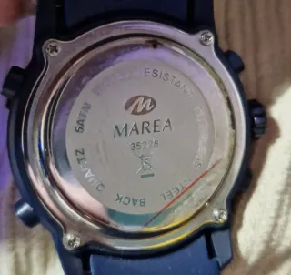 Reloj Marea Azul y Plateado