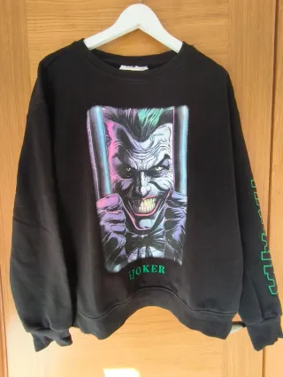 Sudadera Jocker Negra y Morada