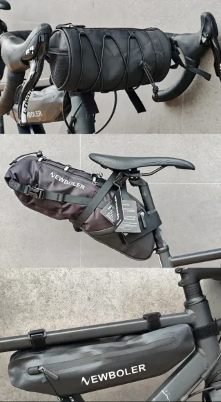 Lote 3x bolsas de manillar, sillin y cuadro GRAVEL