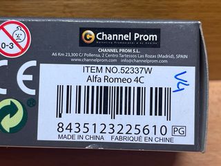 Coche Super 9 Alfa Romeo 4C