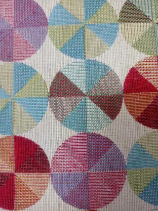 Tela círculos gobelino