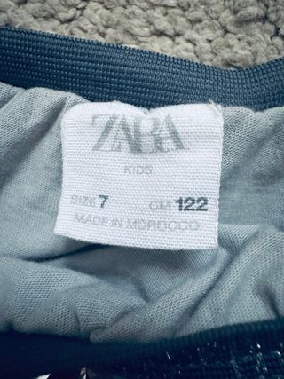 Falda lentejuelas zara talla 7