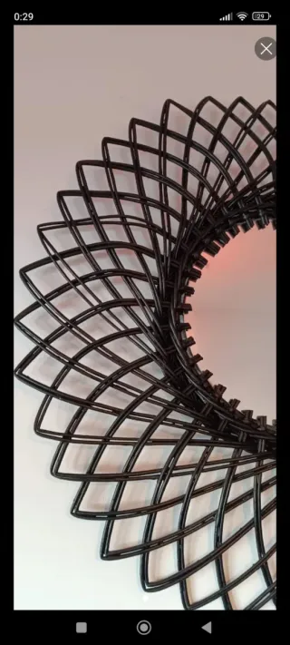 Espejo de mimbre redondo decorativo